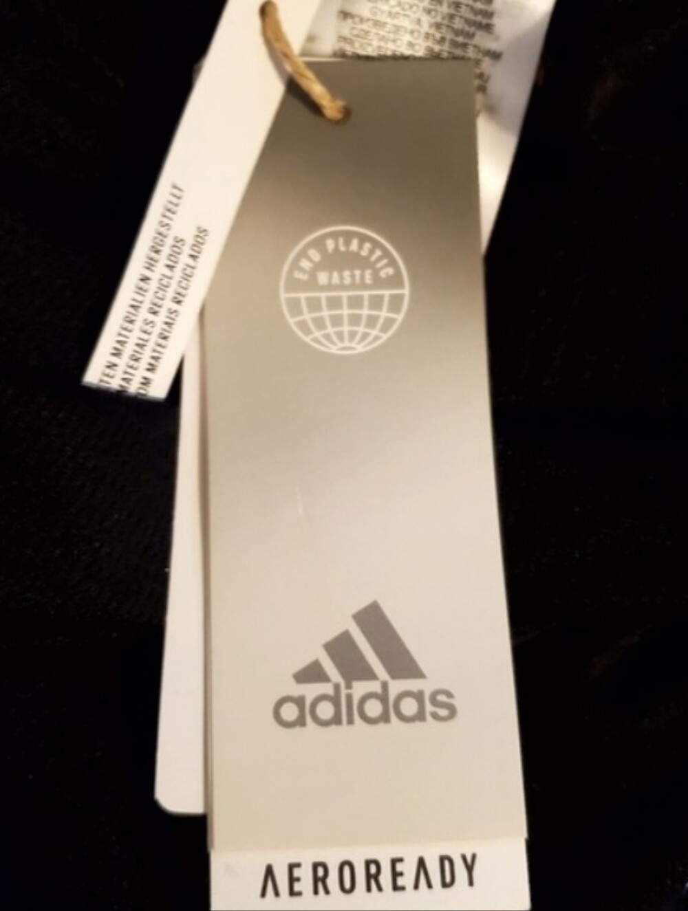 New Adidas Aeroready Striped Black Shorts Athleisure Track Women Size XL NWT - Picture 8 of 8